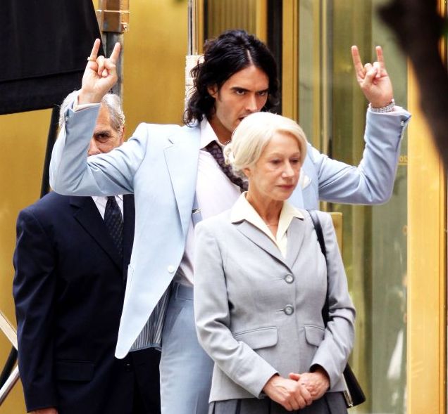Russell Brand with Hellen Mirre