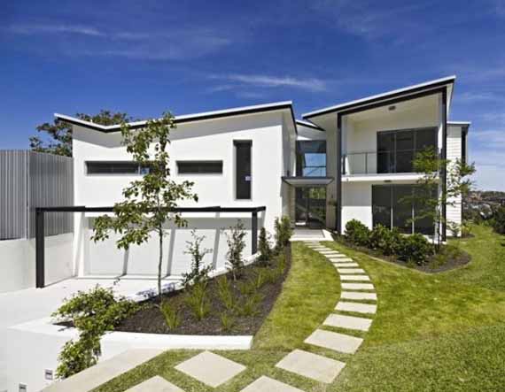 Black and White Modern House Design By Johannsen - Associates