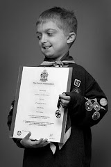 Harry with his Chief Scout Award