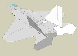 Чертежи плосколета F-22 Raptor