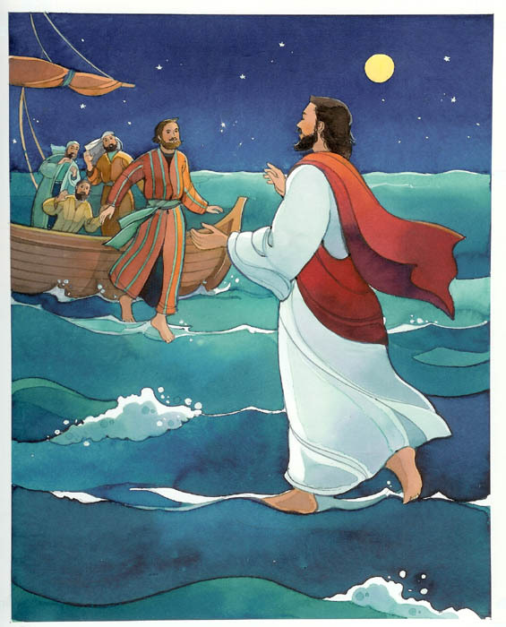 clip art jesus walking on water - photo #1