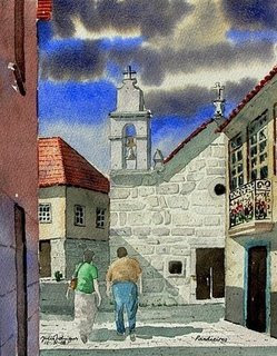 Pintura de Aguarela da Capela de Pardieiros