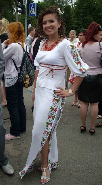 High School Graduation Ternopil Ukraine Girl Embroidered Dress