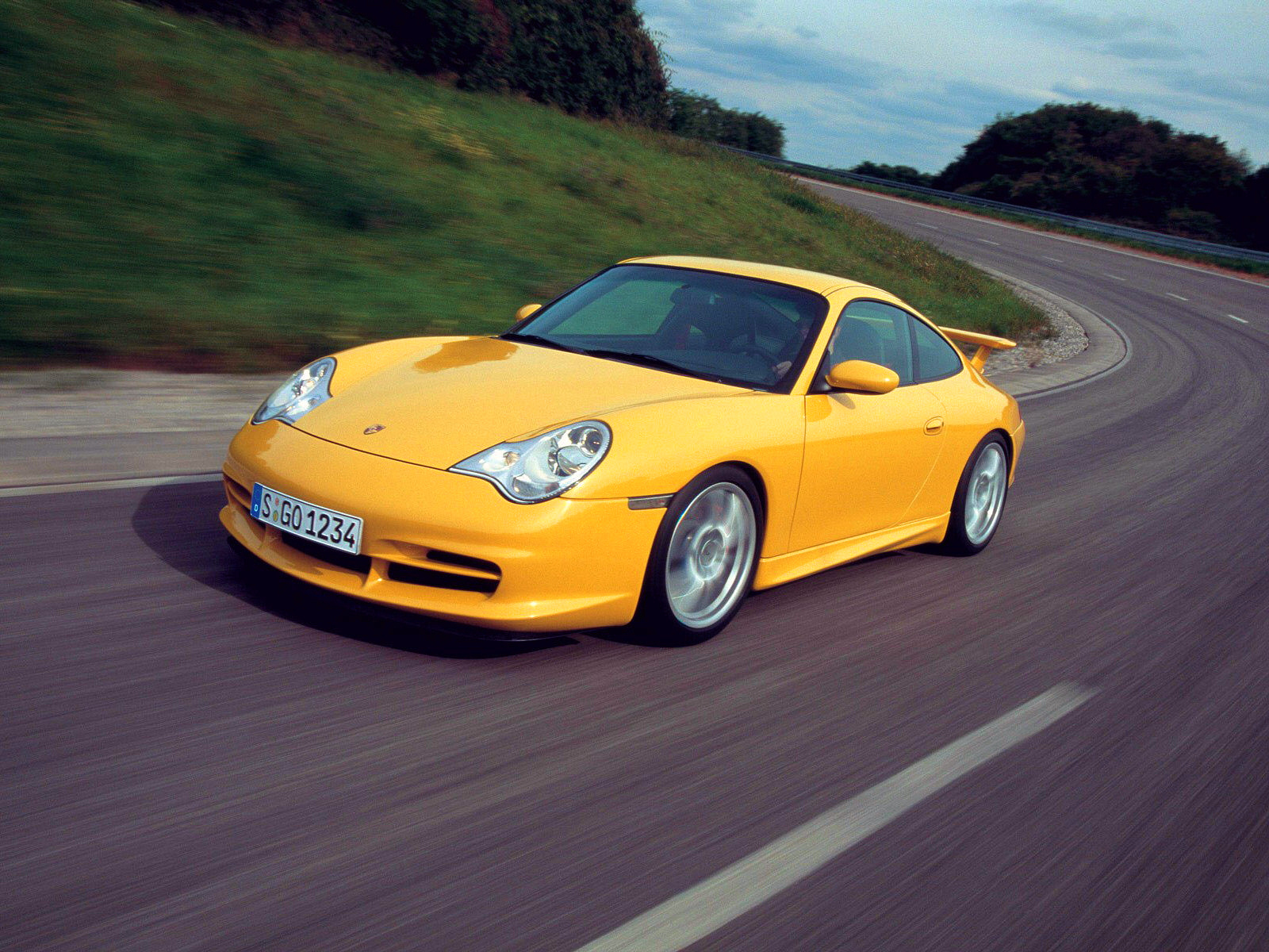 Yellow Porsche 911 wallpaper free ~ The Wallpaper Database