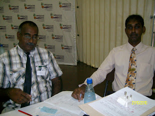 Gary- Twinning Chairperson and Ruben - Conference Programme co-ordinator -- Registeration