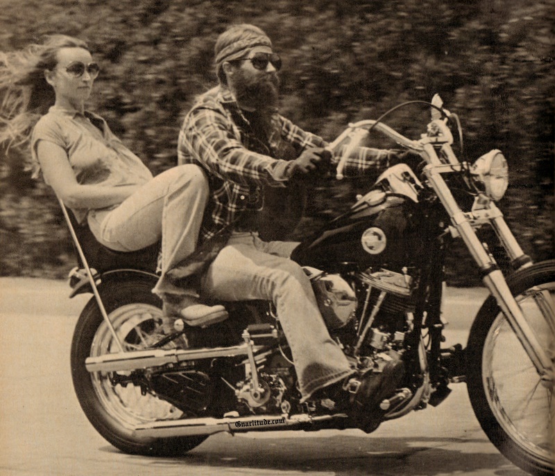 vintage motorcycle rider