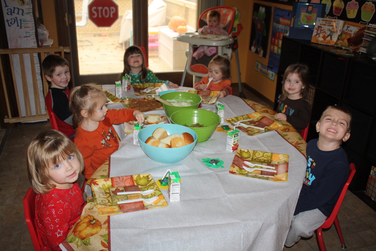 The Peanut Gallery Thanksgiving Meal for daycare...