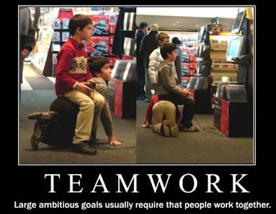To be a successful team there must be teamwork