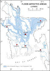 FLOOD AFFECTED AREAS IN 1988