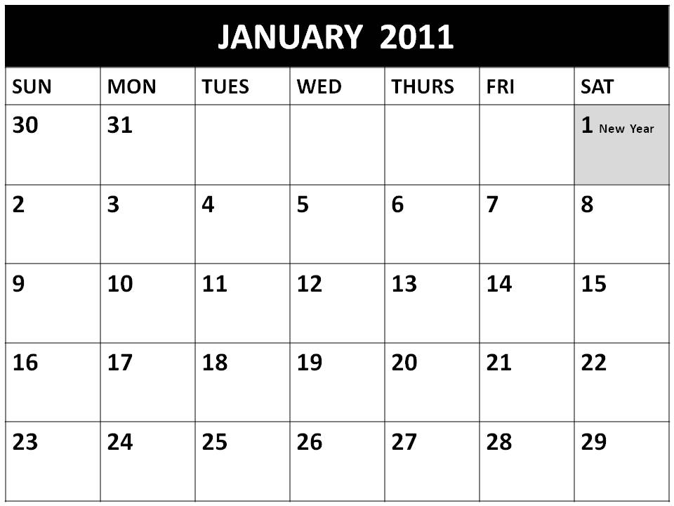 Free Homemade Calendars 2011: Free Singapore Planners 2011 January ...