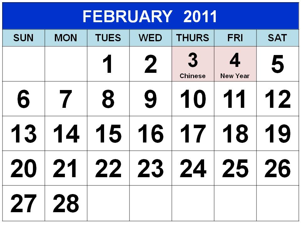 year 2011 calendar singapore