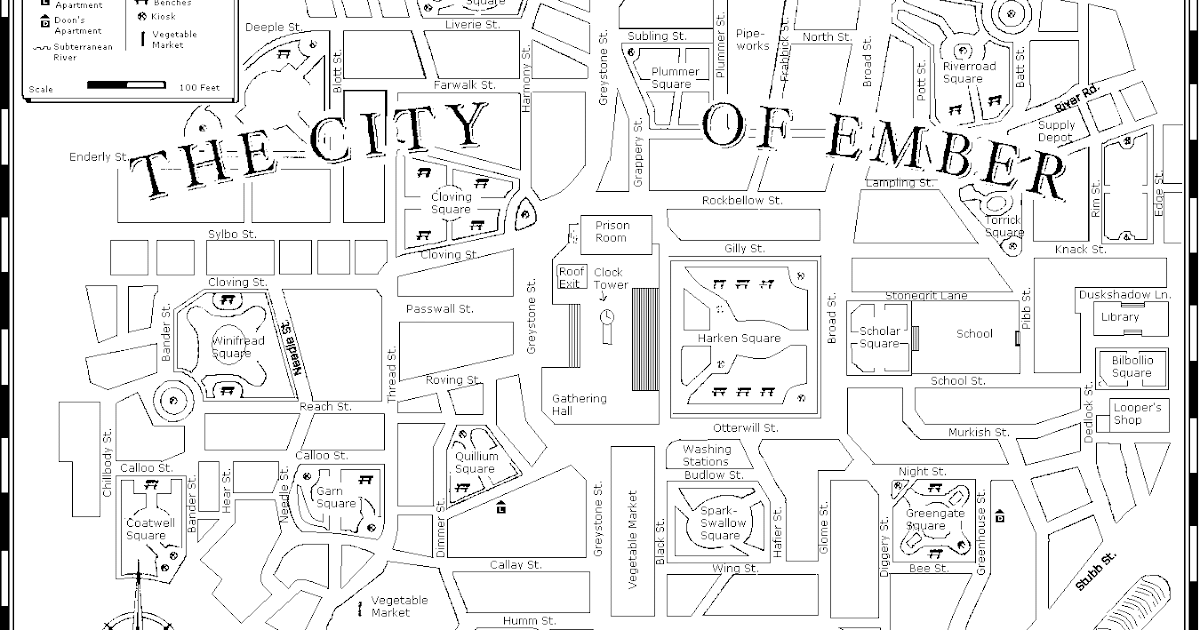 The City of Ember: Map of Ember