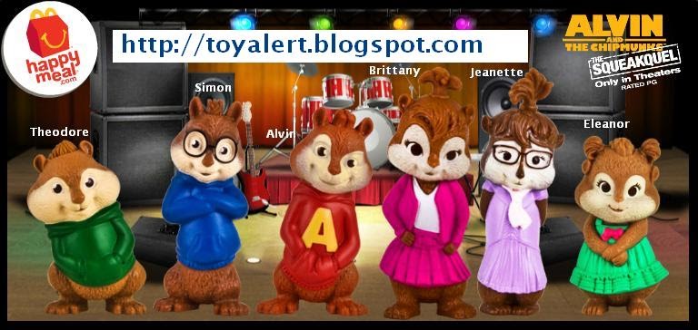 McDonalds Toys Alvin and the Chipmunks 2010 USA | Toy Alert