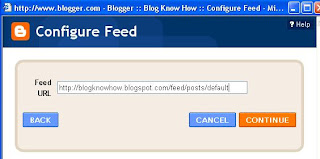 Add Site Feed Widget to Blogger Sidebar and Configure Site Feed