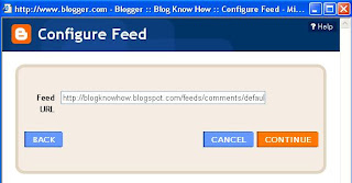 Add Site Feed Widget to Blogger Sidebar and Preview Site Feed of Recent Comments