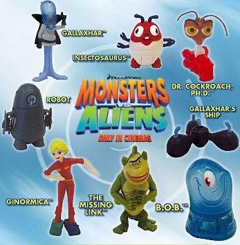 Toy Collector New Zealand: McDonalds Monsters vs Aliens Happy Meal Toy