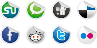 Free Social Bookmark Icons for Blogger - Socialize Icon Set