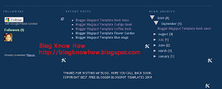 Convert your Blogger footer to a 3 column footer