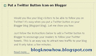 Example post showing Blogger new jump breaks read more feature