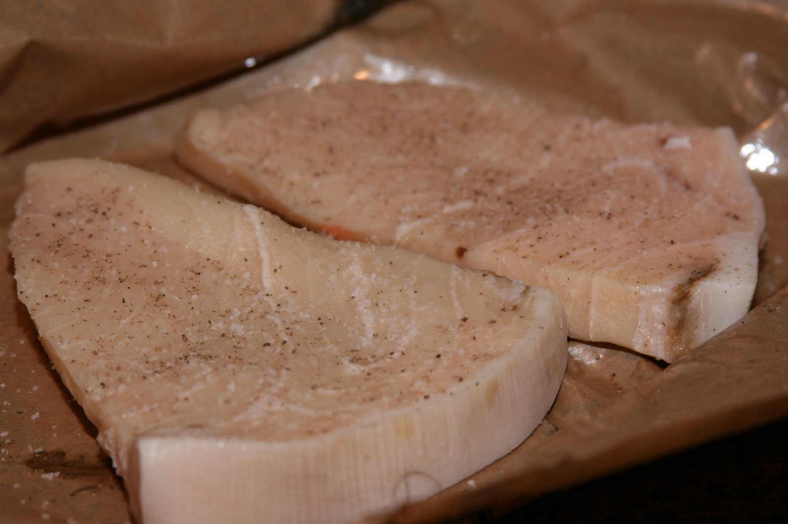 SOUP OF THE DAY Swordfish Steaks with Dijon Butter Sauce