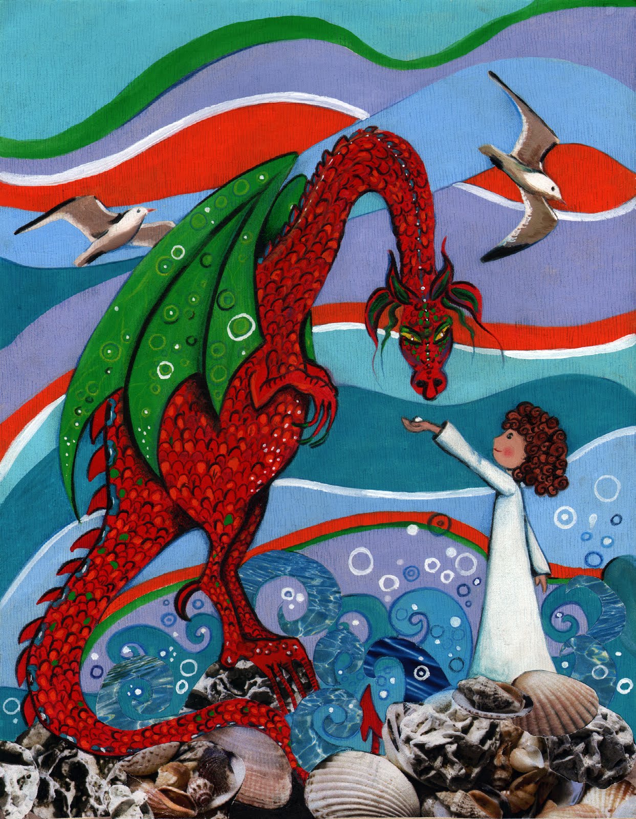 Algunos de mis trabajos: El dragón rojo