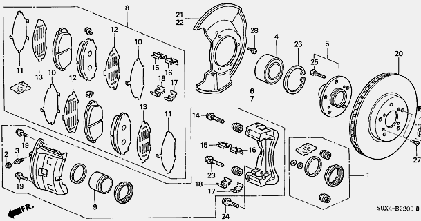 02 Honda Odyssey TLC: 2002 Honda Odyssey Front Brake Pads Replacement