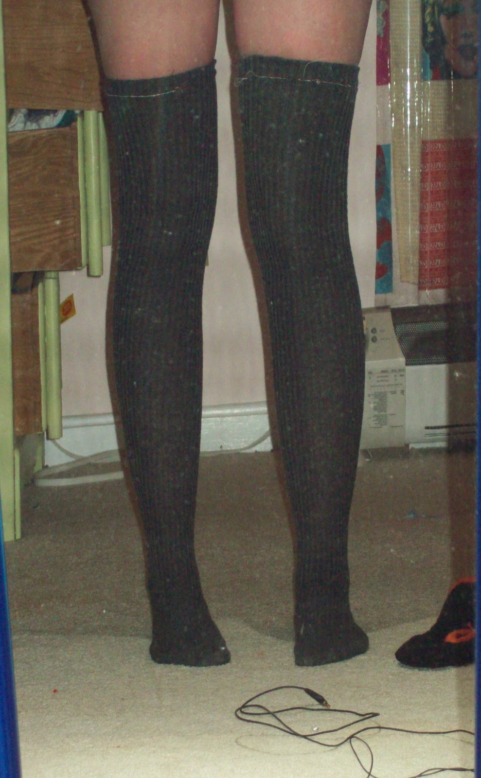 Make It, Work It DIY Turn Tights into Thigh Highs