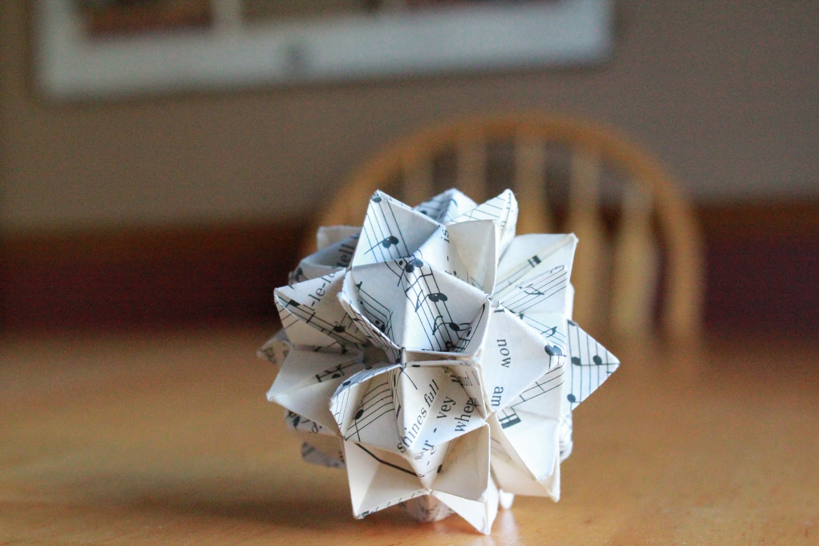A Big Bowl Of Cherries Making Origami Christmas Ornaments