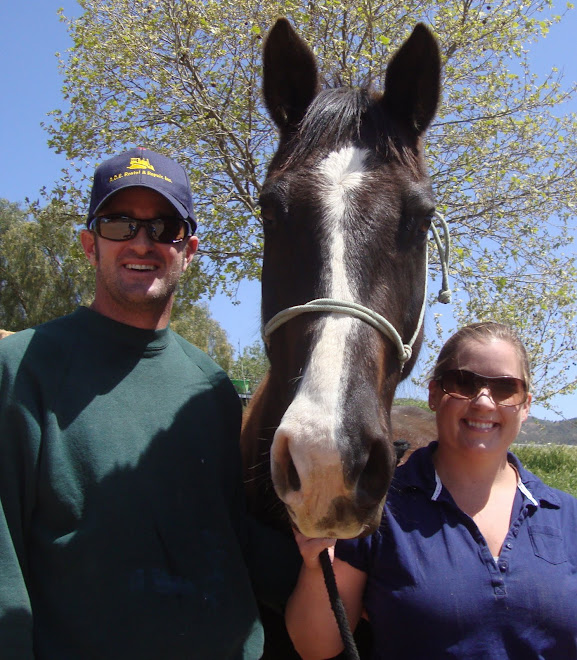 Chief showing off his new mom and dad, Joann & Ken!