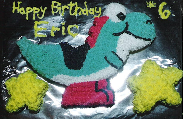 Eric's 6th Yoshi Birthday Cake