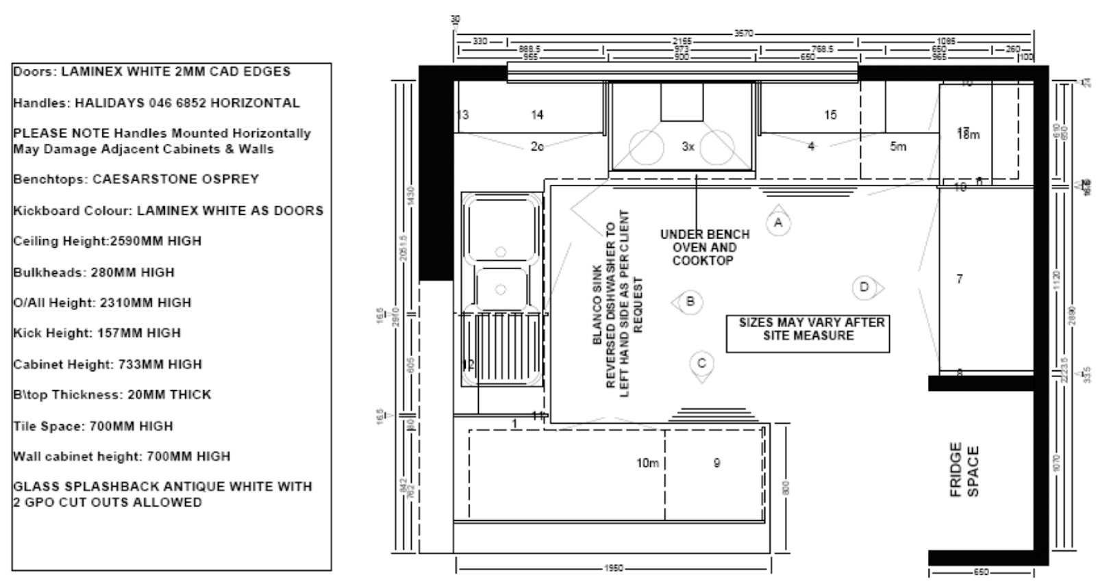 Plan Kitchen