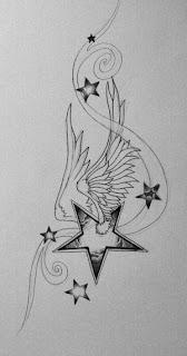 Nice Star Tattoos With Image Tattoo Designs Especially Wings Star Tattoo Picture 6
