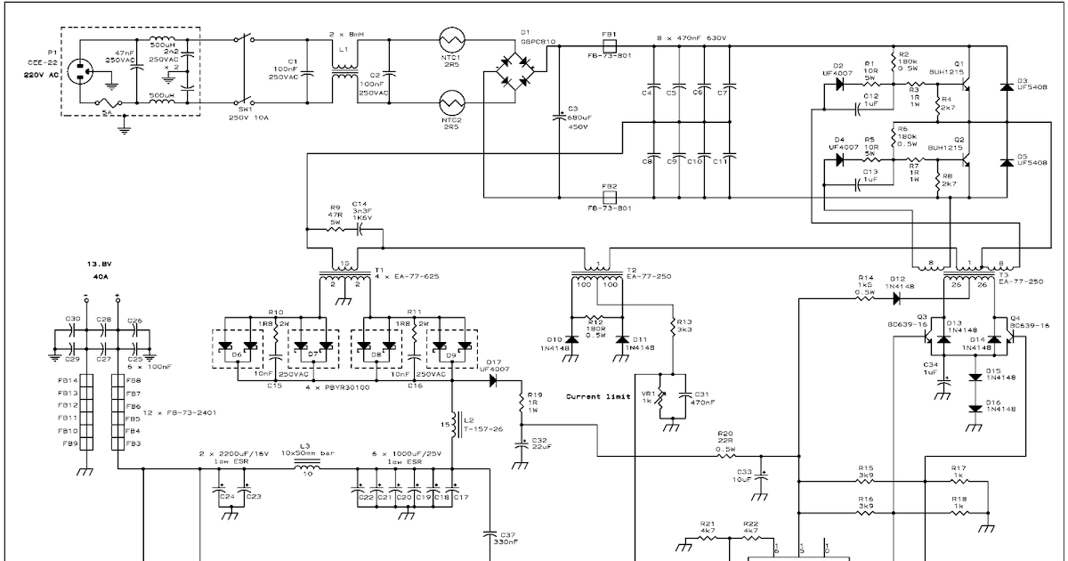 2844b Smps Power Supply Circuit Diagram