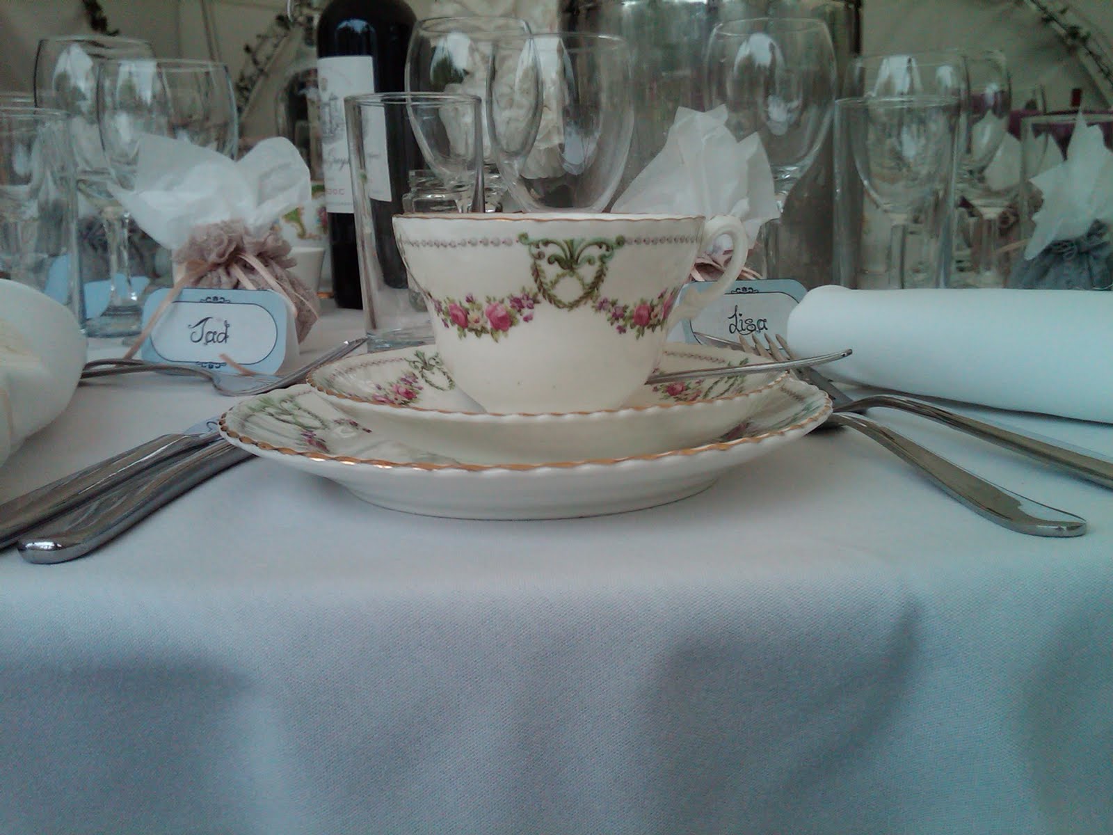The Wedding Daze Bespoke Wedding & Event Planners Vintage Crockery
