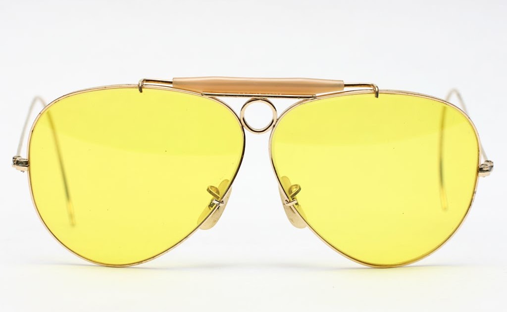ray ban yellow lens shooting glasses