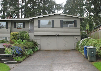 garage doors, midcentury modern, architecture, northwest