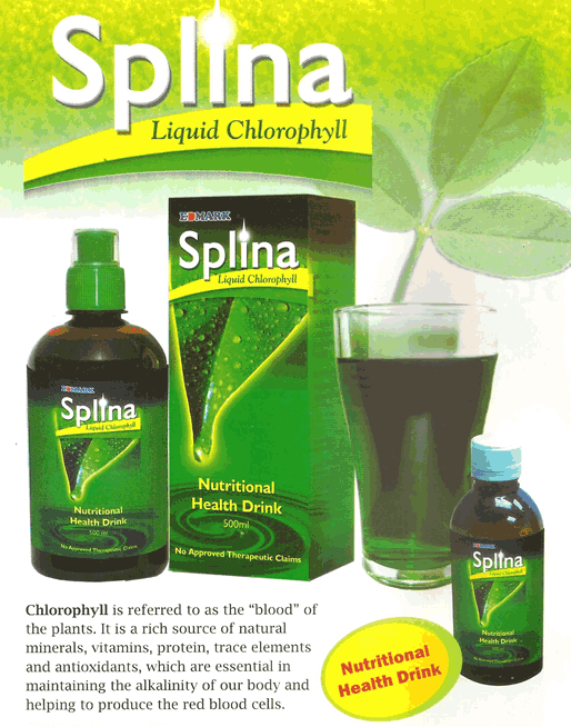 EDMARK HEALTHY PRODUCTS Splina Liquid Chlorophyll And The
