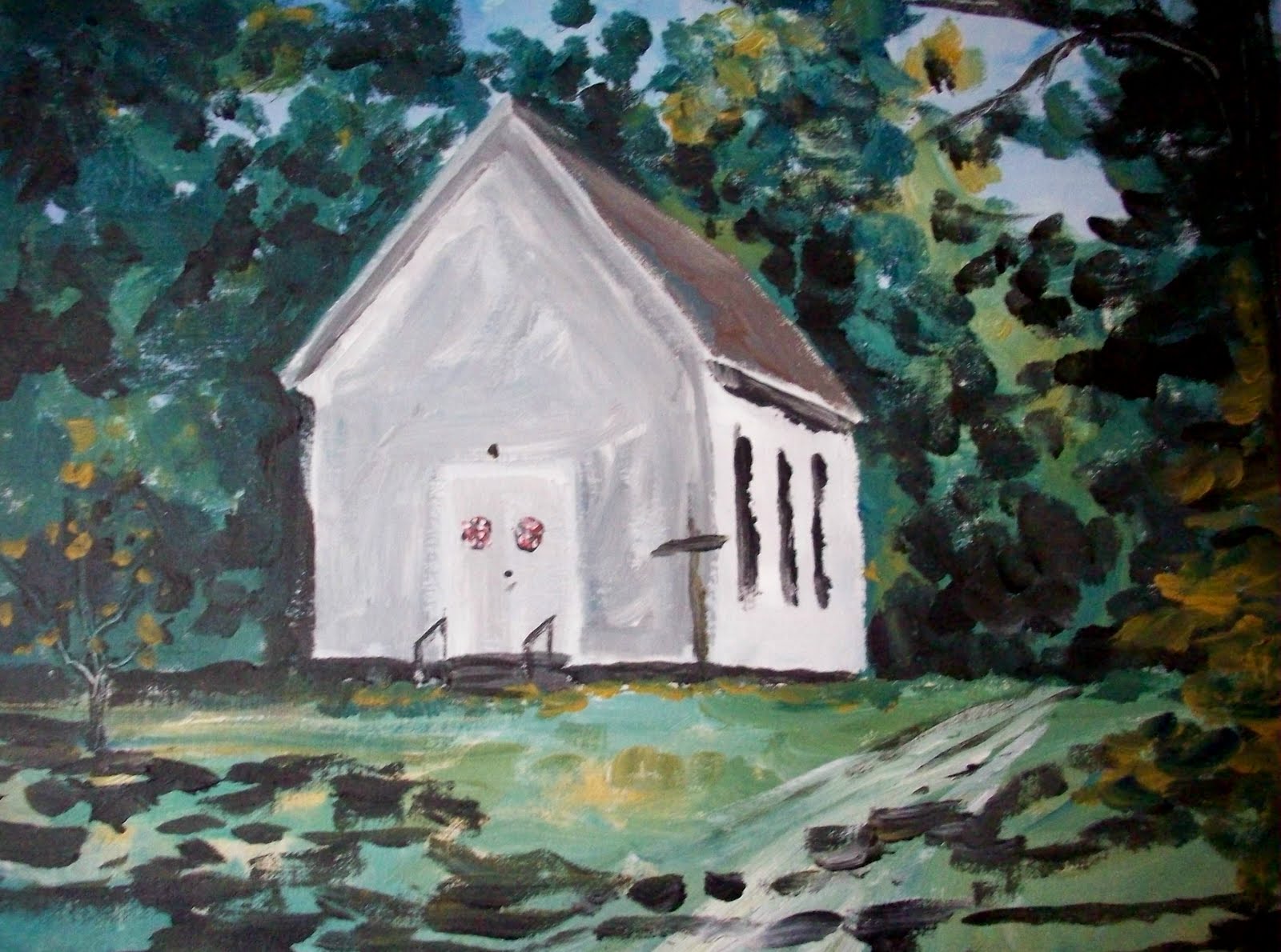 Arni's Art Blog "NEW HOPE CHURCH, ABERDEEN, MISSISSIPPI, ca. 1850"