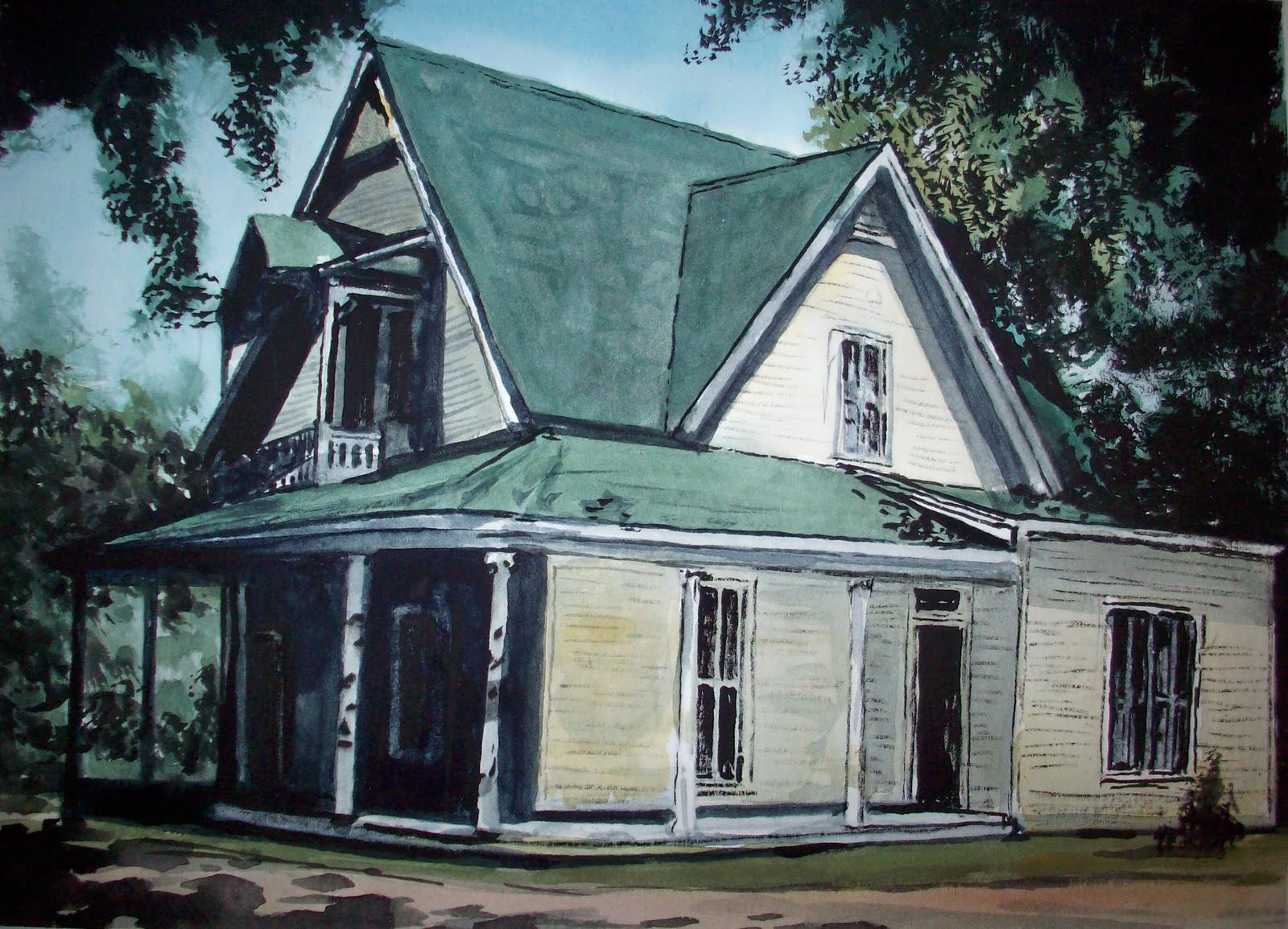 Arni's Art Blog "AMORY, MISSISSIPPI HOUSE"