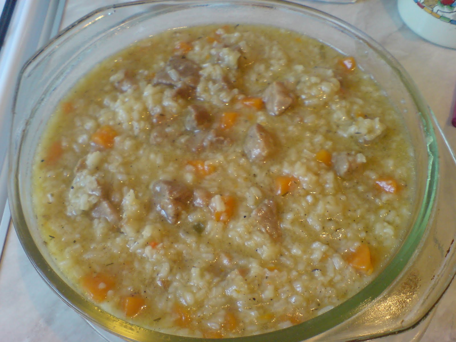 PILAF DE OREZ CU CARNE DE PORC