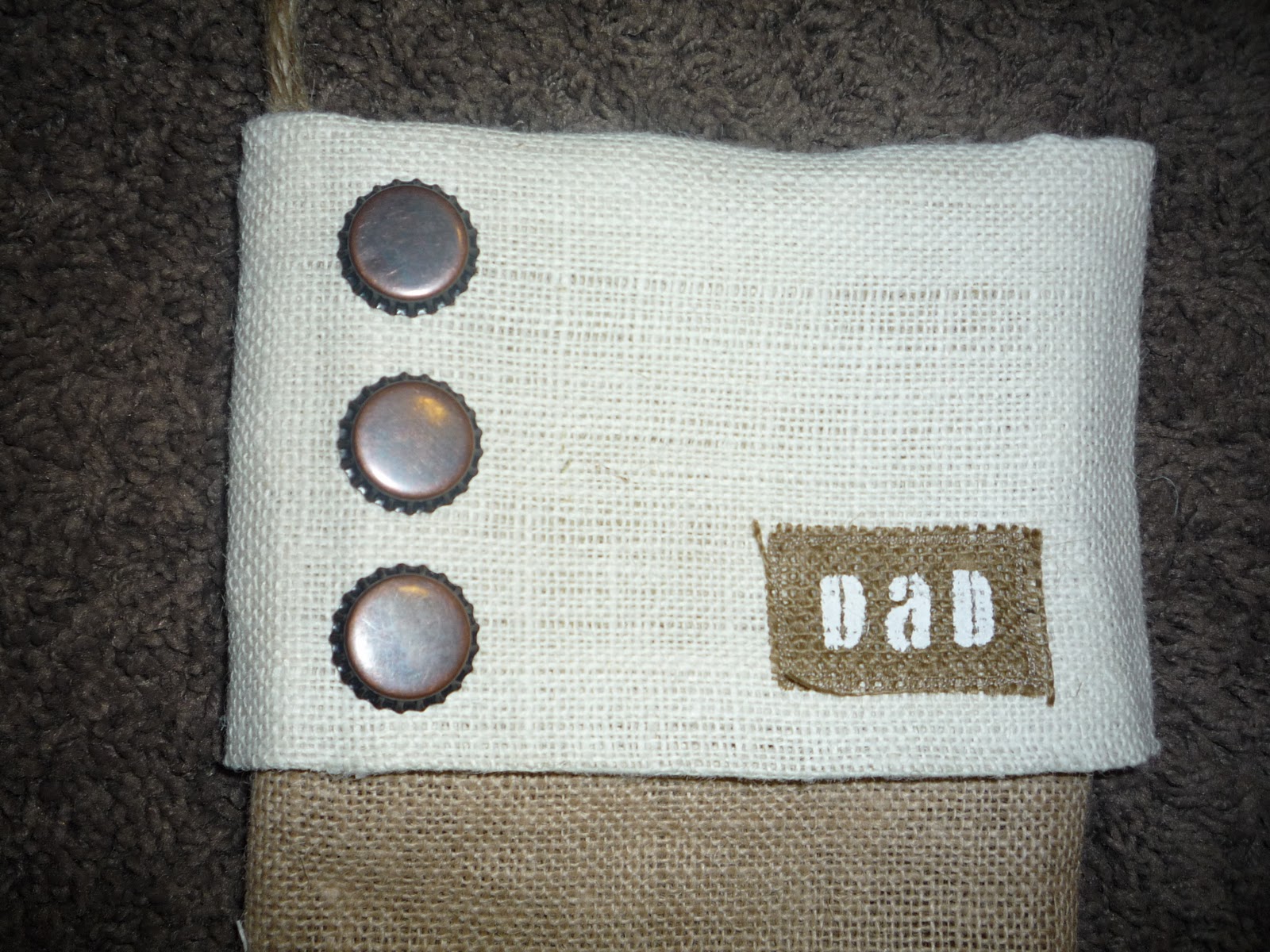 Furniture Fix Burlap Stocking HowTo