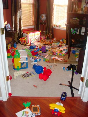 playroom mess