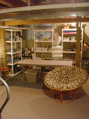 Our unfinished finished basement | Thrifty Decor Chick | Thrifty DIY ...