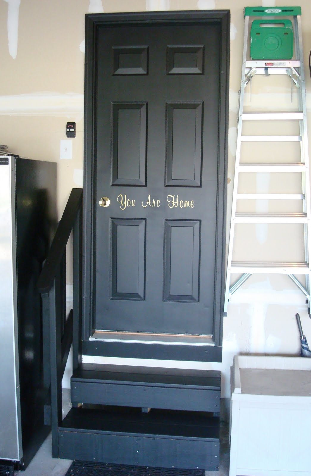 how to paint interior front door black