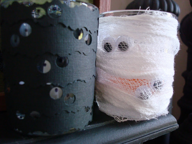 mummy votives Mummy and black eyeball votives