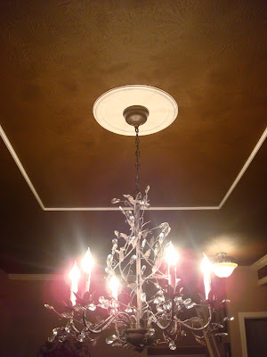 painted dining room ceiling