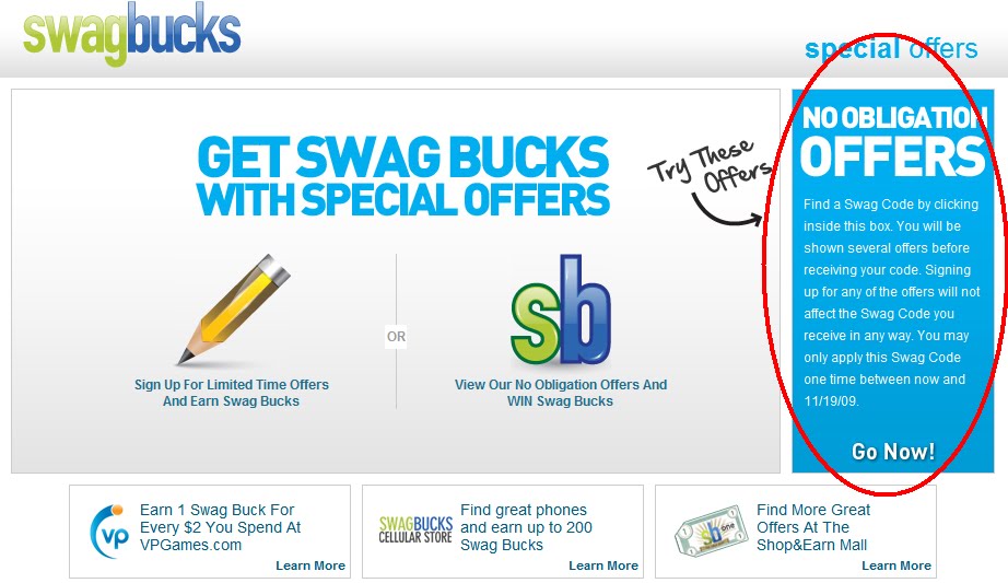 SwagBucks 411 Check out the Swagbucks offer page!