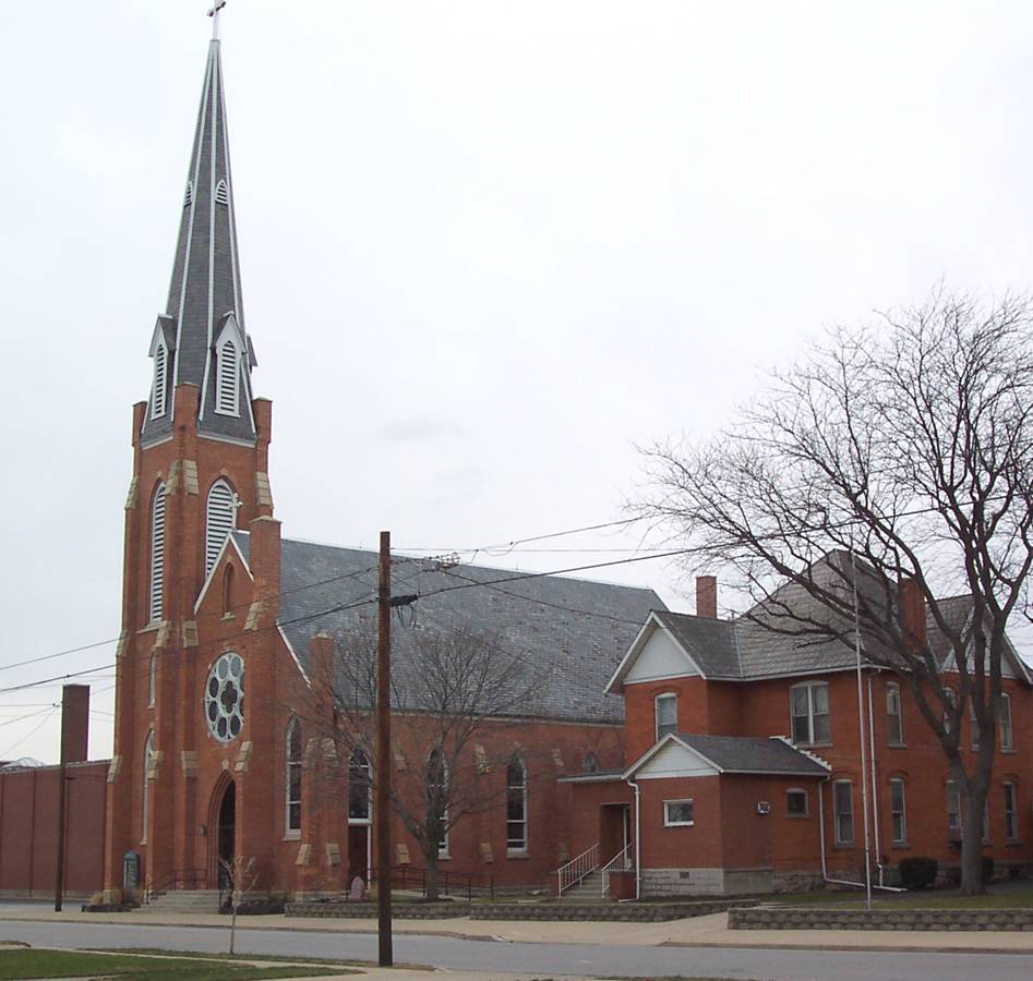 Catholic Architecture and History of Toledo, Ohio St. Mary, Clyde