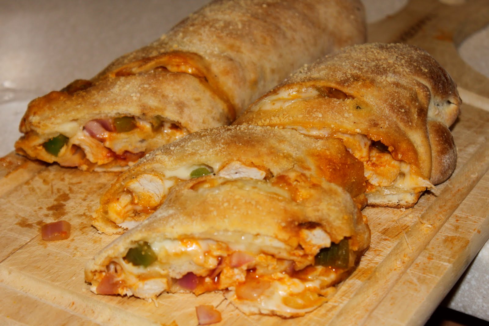 The Tempting Pepper Buffalo Chicken Stromboli