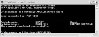 Mengganti password administrator windows XP